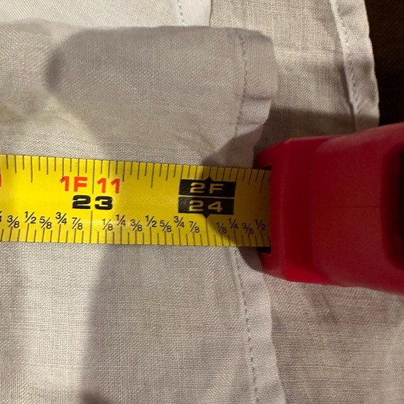 DKNY Light Blue Long Sleeves Button Collar Linen Top 100% Ramie Good Condition - Picture 7 of 9